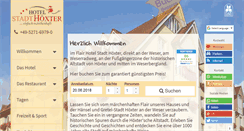 Desktop Screenshot of hotel-stadt-hoexter.de